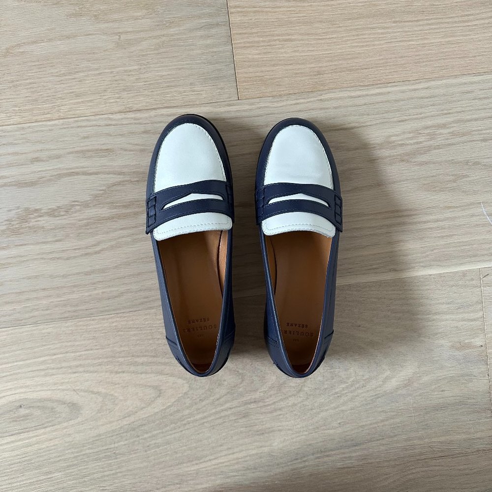 New with Box Navy Blue Sezane Andre Loafers in Size 35 (5)